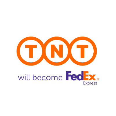 TNT logo - international courier services, soon to become FedEx